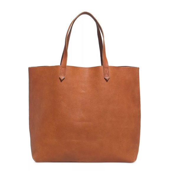 Madewell Handbags - Madewell Transport Tote in English Saddle/Gold